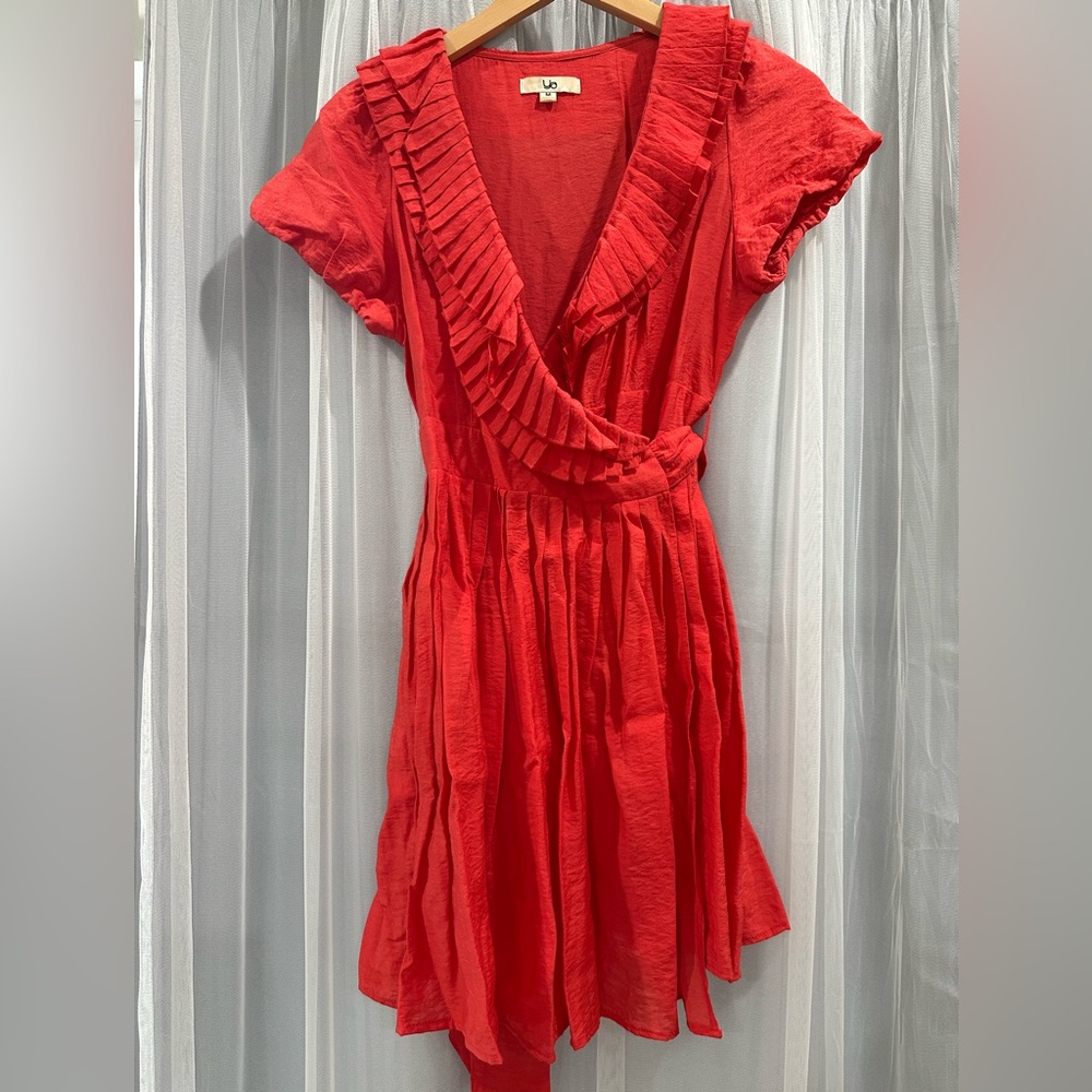 Tangerine Wrap Dress